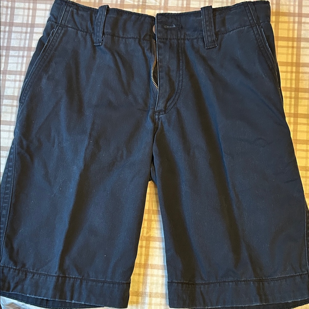 Aeropostale Men's Navy Flat Front Shorts